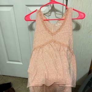 Light pink tank top hollister